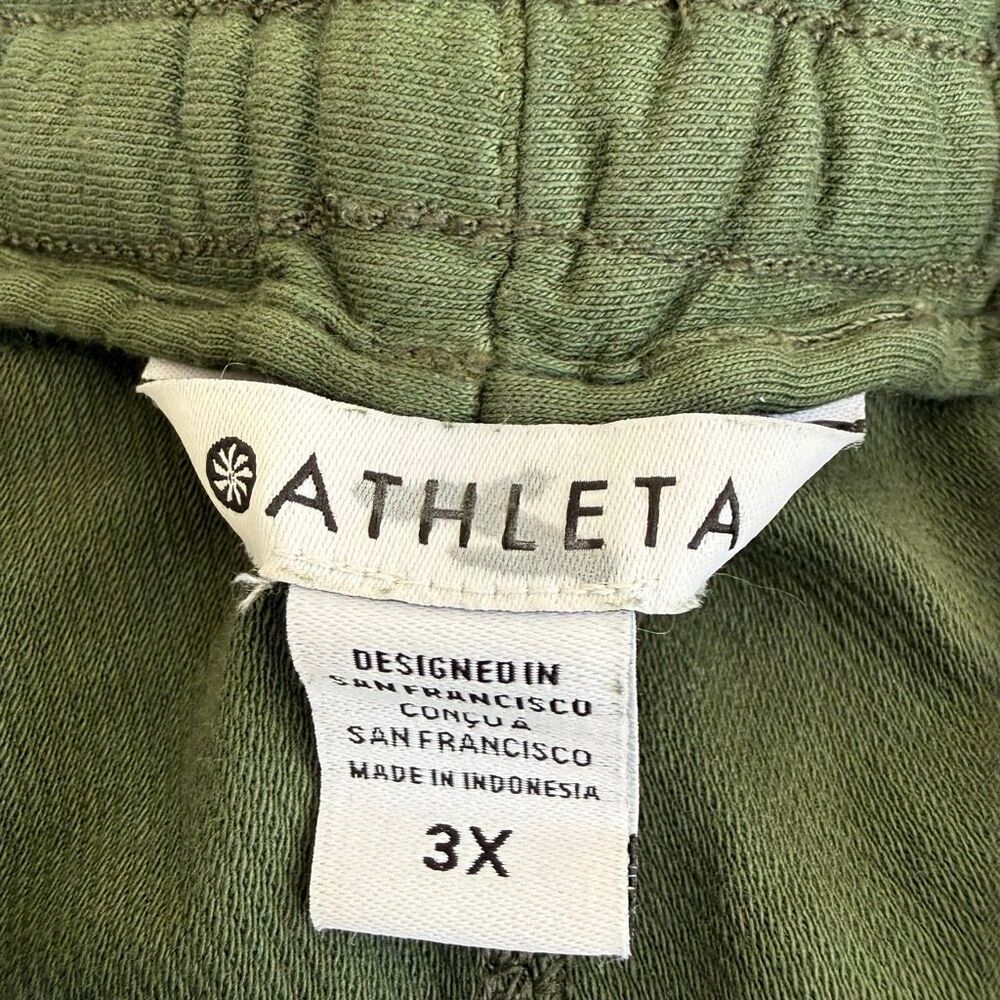 Athleta cotton drawstring green shorts size 3X - Picture 6 of 7